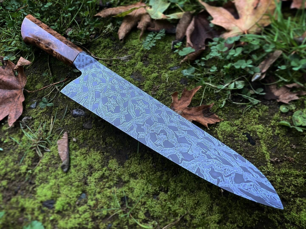 9.5" (240mm) Briar Patch Mosaic Damascus Gyuto