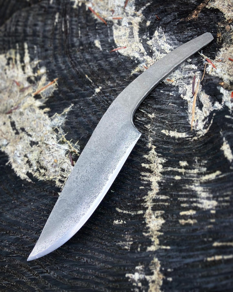4 3/8" 8670 High Carbon Steel Brute de Forge Bench Knife